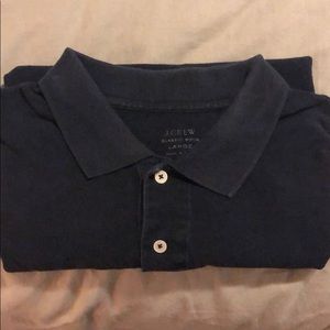 J Crew Navy Classic Polo (L)